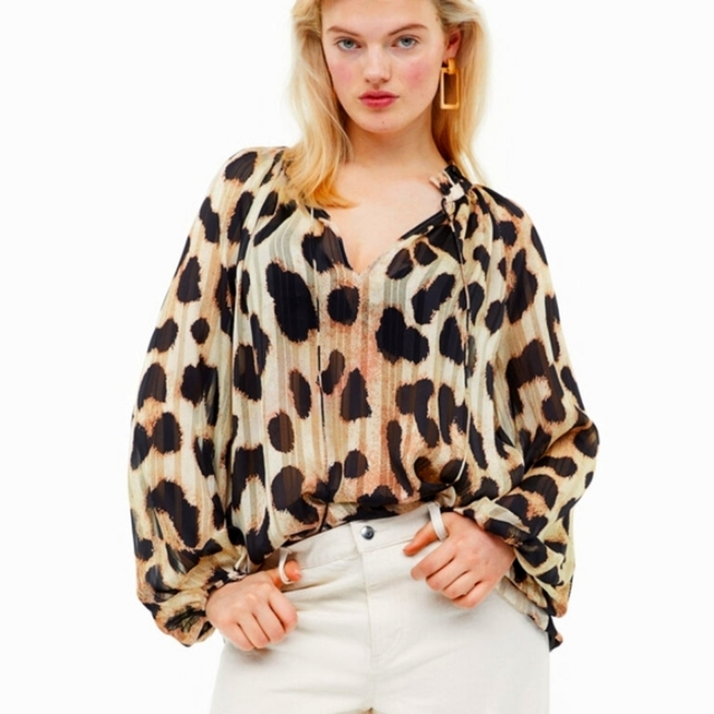 Leopard Print Women's Top
